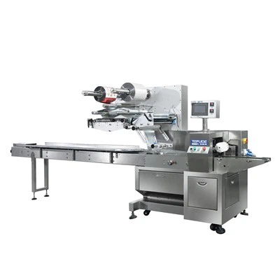 두 개의 필름 롤 자동 스플라이스 수평 포장 기계